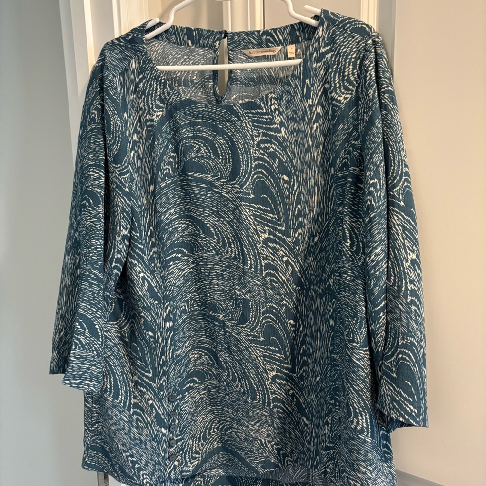 Soft Surroundings gauze tunic top